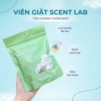 Viên giặt quần áo Scent Lab, gói 30 viên giặt xả quần áo 5 trong 1, giặt thơm, thơm lâu