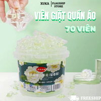 Viên Giặt Quần Áo XUKA Hương Hoa Trà Thơm Lâu Làm Sạch Và Khử Mùi Quần Áo Nhanh Chóng