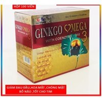 VIÊN Ginkgo omega 3 with Coenzym Q10 Hỗ trợ hoạt huyết, giúp tăng cường tuần hoàn máu não,