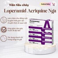 Viên hỗ trợ tiêu chảy Loperamid Acriquine лорерамид-Акрихин  Nga 2mg 20 viên
