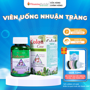 Viên hỗ trợ tiêu hoá Colon Care Vitamins For Life 60 viên