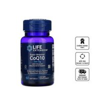 Viên hỗ trợ tim mạch Life Extension Super Ubiquinol CoQ10 100mg của Mỹ