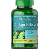 Viên  Hỗ Trợ Tuần Hoàn Não Bộ Puritans pride Ginkgo Biloba 120mg