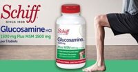 Viên hỗ trợ xương khớp Schiff Glucosamine 1500mg Plus MSM, hộp trắng, 150 viên Mỹ