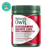 Viên hỗ trợ xương khớp Nature’s Own Glucosamine Sulfate 1500 With Chondroitin 160 viên
