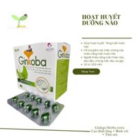 Viên hoạt huyết dưỡng não GINKOBA [ CHÍNH HÃNG], 10 vỉ, 100 viên Cao đinh lăng+ Bình vôi + Tâm Sen