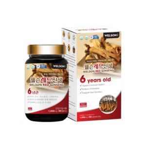 Viên hồng sâm bồi bổ sức khỏe Welson Red Ginseng, Hộp 60 viên