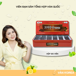Viên Hồng Sâm Nhung Hươu Linh Chi Hàn Quốc Hộp 120 viên