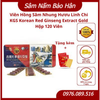 Viên Hồng Sâm Nhung Hươu Linh Chi KGS Korean Red Ginseng Extract Gold Hộp 120 Viên