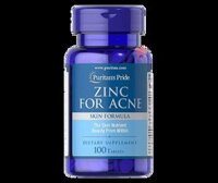 Viên kẽm trị mụn Zinc For Acne Puritan’s Pride 100 viên của Mỹ