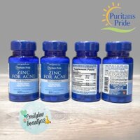 Viên kẽm Zin For Acne 100 viên (Puritan's Pride Zinc For Acne)