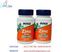 Viên kẽm ZINC 50mg Now 100 viên tăng cường hệ miễn dịch và đẹp da