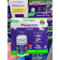 Viên kẹo ngậm ngủ ngon Natrol Melatonin Sleep 5mg 180 viên của Mỹ