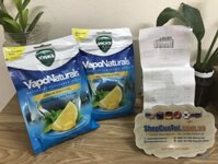 Viên kẹo ngậm trị ho và viêm họng Vicks VapoNaturals Lemon Menthol Throat Lozenges 19 Naturally Flavoured Drops 70g Resealable Bag
