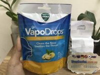Viên kẹo ngậm trị ho và viêm họng Vicks VapoDrops Butter Menthol Lozenges 24 Pack