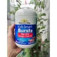 Viên kẹo uống/nhai dầu cá Kids Smart Omega 3 Fish Oil High DHA Trio 180 viên