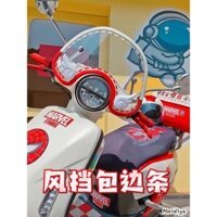 Viền kính chắn gió NS125LA cho xe tay ga Victoria Piaggio Vespa Fit Django trang trí kính chắn gió trước