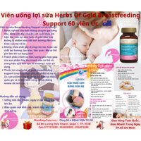 Viên lợi sữa Breastfeeding Support Herbs of Gold - Úc