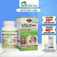 Viên Lợi Sữa Milk Max Breastfeeding Support Olympian Labs - Kích Thích Và Duy Trì Nguồn Sữa Mẹ Dồi Dào Cho Bé 30 viên