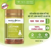 Viên Mầm Đậu Nành, Hỗ Trợ Điều Hòa Nội Tiết Cho Nữ Giới - Healthy Care Super Lecithin 1200mg - (100 viên)