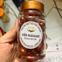 Viên Massage Thảo Dược Hũ 50 Viên Giảm Đau Mỏi Cổ Vai Gáy, Viên Thảo Dược Mátxa