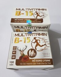 Viên Multivitamin B-15 bổ sung lysine và các vitamin cần thiết cho cơ thể.