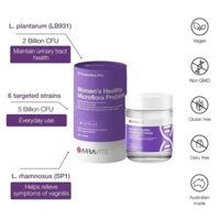 Viên nang bổ sung men vi sinh Arrative Women’s Healthy Microflora Probiotic ngăn ngừa nấm và tăng cường hệ tiêu hóa