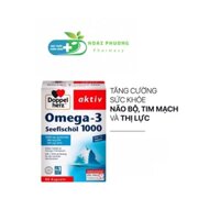 Viên nang dầu cá doppelherz omega-3 seefischol 1000mg+12mg vitamin E, hộp 80v