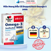 Viên Nang Dầu Cá Omega-3 1400 bổ sung DHS và EPA cho tim mạnh khỏe hàng nhập khẩu Đức chính hãng hộp 30 viên