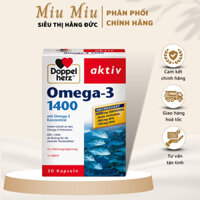 Viên nang dầu cá Omega3-1400 viên uống bổ sung vitamin, hộp 30 viên