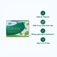 Viên nang Giloba 40mg điều trị suy tuần hoàn não (3 vỉ x 10 viên)