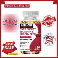 Viên nang hạt cần tây chiết xuất từ quả anh đào chua KIRKLAND loại bỏ axit uric và làm giảm đau khớp