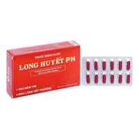 Viên nang Long Huyết P/H điều trị sưng đau, bầm tím, phù nề, chấn thương do va đập (2 vỉ x 12 viên)
