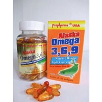 VIÊN NANG MỀM ALASKA OMEGA 3,6,9 – TỐT CHO TIM MẠCH, NÃO BỘ VÀ MẮT (HỘP 100 VIÊN)