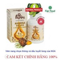 Viên nang nhựa dầu thông và dầu tuyết tùng Siberica 100% tự nhiên thanh lọc máu,bổ sung 90% sự thiếu hụt vitamin E