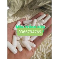 Viên nang rỗng màu trắng sữa,viên con nhộng màu trắng sữa 1000 viên