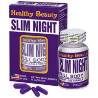 Viên Nang Slim Night Healthy Beauty, hỗ trợ giảm cân, hạn chế hấp thu chất béo