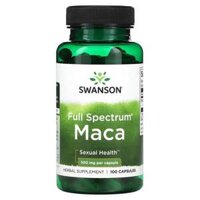 viên nang Swanson Maca 500mg 100 viên – Tăng cường sinh lực từ Swanson