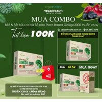 Viên nang thực vật Plant-based Ginkgo 3000 extra strength