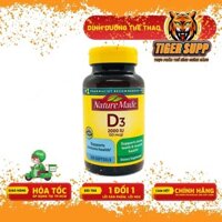 Viên Nature Made Vitamin D3 2000iu (50mcg), hộp 250 viên softgels