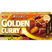 Viên nấu cà ri Golden Curry vị cay vừa Nhật Bản.
