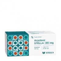 Viên nén Acyclovir Stella 400mg trị nhiễm virus thủy đậu và zona, herpes simplex (7 vỉ x 5 viên)