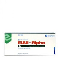 Viên nén Alpha-Chymotrypsin Euvipharm phù nề sau chấn thương, phẫu thuật, bỏng (2 vỉ x 10 viên)