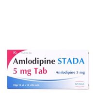 Viên nén Amlodipine STADA 5mg trị tăng huyết áp, điều trị dự phòng đau thắt ngực (10 vỉ x 14 viên)