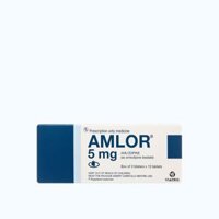 Viên nén Amlor Tab 5mg điều trị tăng huyết áp, đau thắt ngực (3 vỉ x 10 viên)