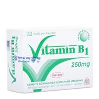 Viên nén bao đường Vitamin B1 250mg điều trị bệnh do thiếu vitamin B1 (10 vỉ x 10 Viên)