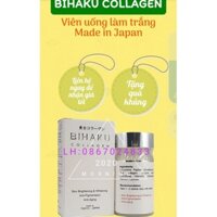 Viên nén BIHAKU collagen. Sự kết hợp hoàn hảo của 5 hoạt chất làm trắng.