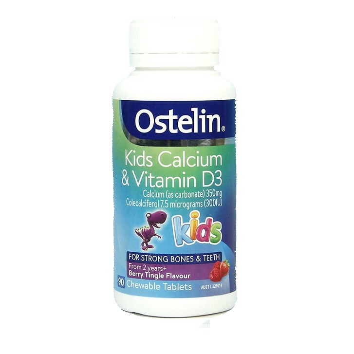 Viên nén bổ sung Canxi & Vitamin D3 cho trẻ Ostelin Kids 90 viên