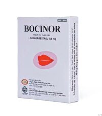 Viên nén BOCINOR 1.5MG thuốc tránh thai khẩn cấp trong vòng 72 giờ (1 vỉ x 1 viên)