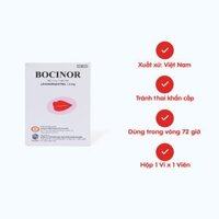 Viên nén BOCINOR 1.5MG thuốc tránh thai khẩn cấp trong vòng 72 giờ (1 vỉ X 1 viên)